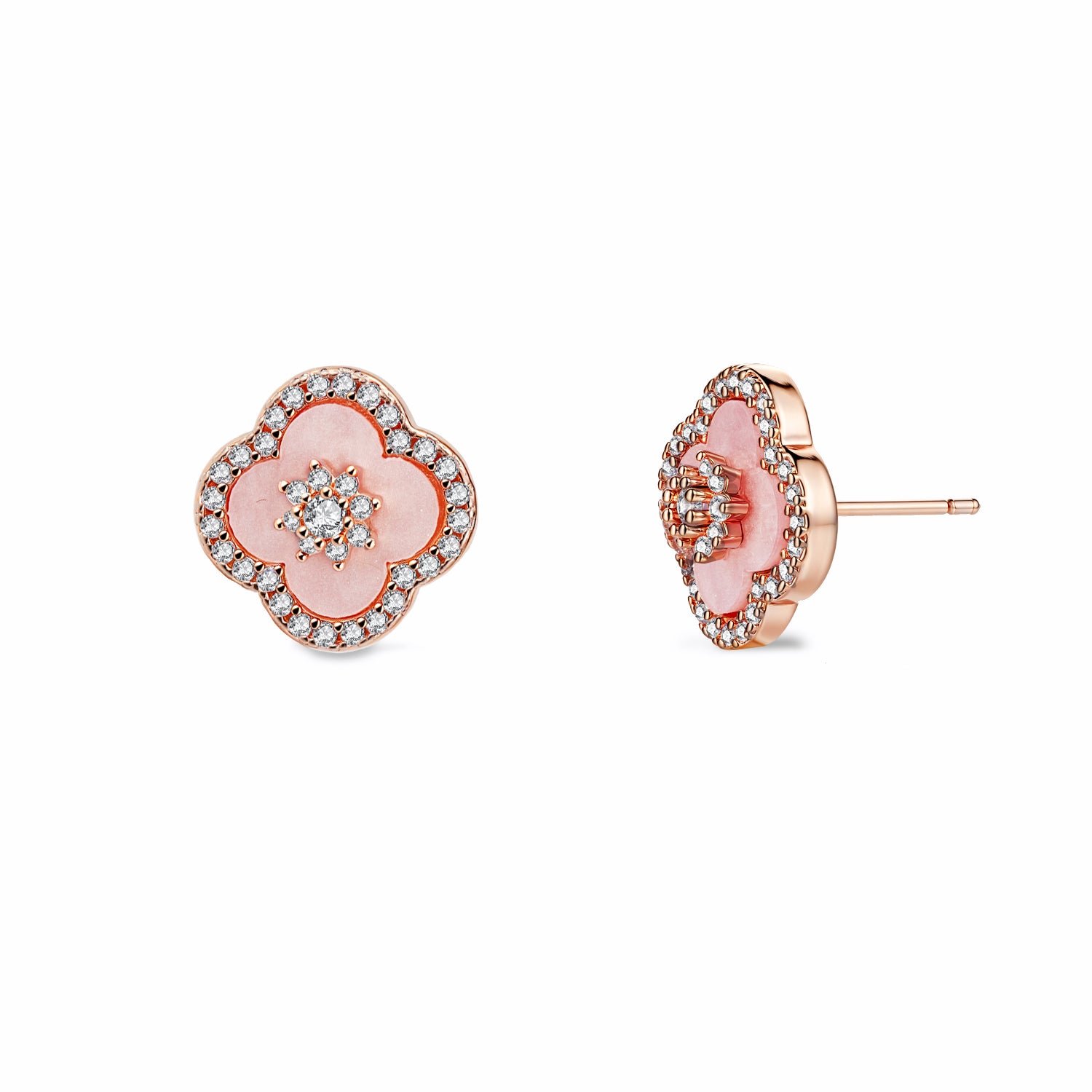 Rosé Bloom-Ear Rings