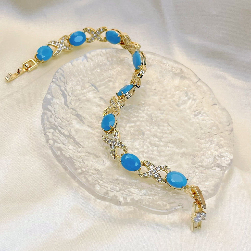 Turquoise Serenade Charm Bracelet