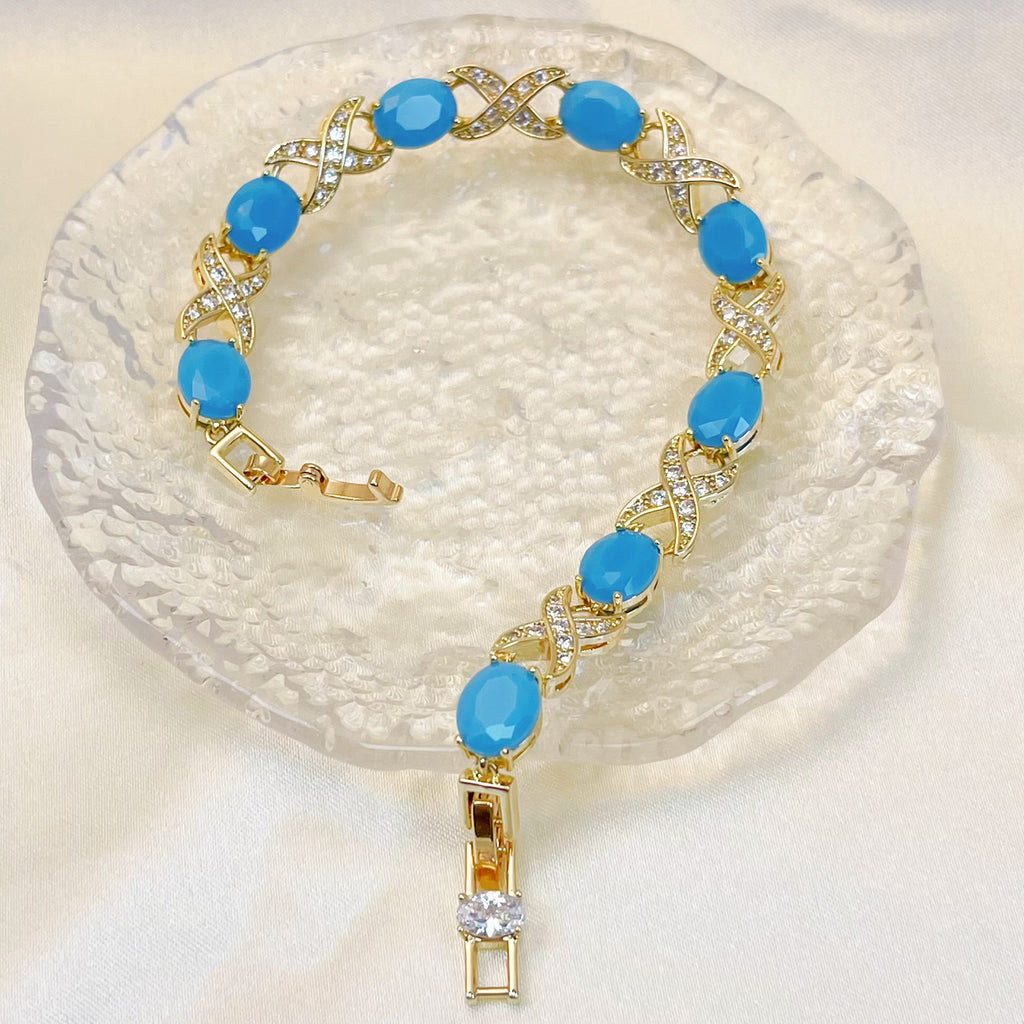 Turquoise Serenade Charm Bracelet