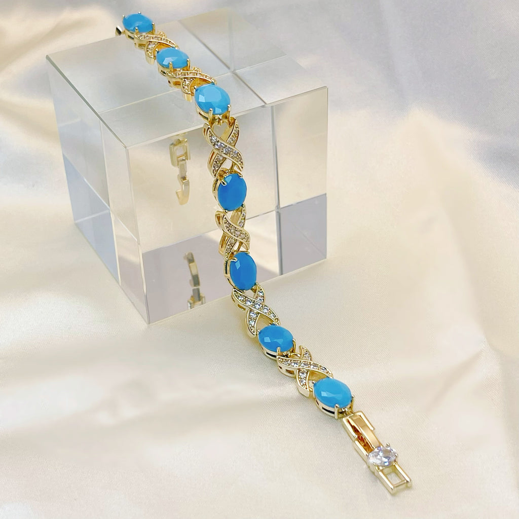 Turquoise Serenade Charm Bracelet