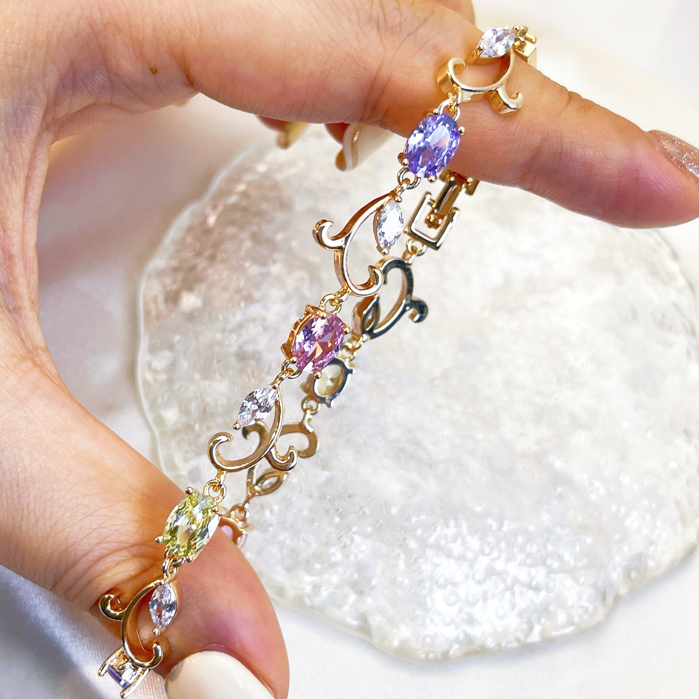 Enchanted Rose Blossom Bracelet